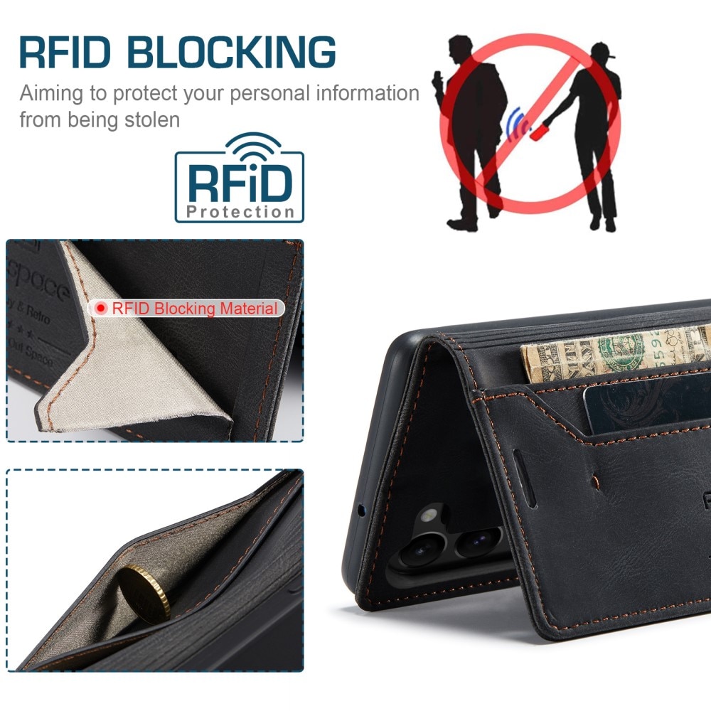 RFID blocking Lommebokveske Samsung Galaxy S23 svart