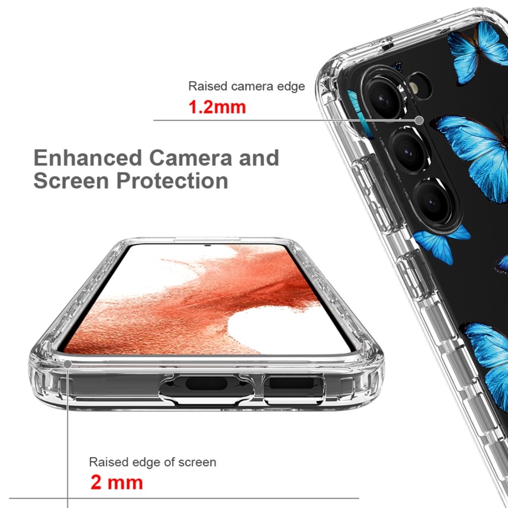 Full Cover Deksel Samsung Galaxy S23 sommerfugler
