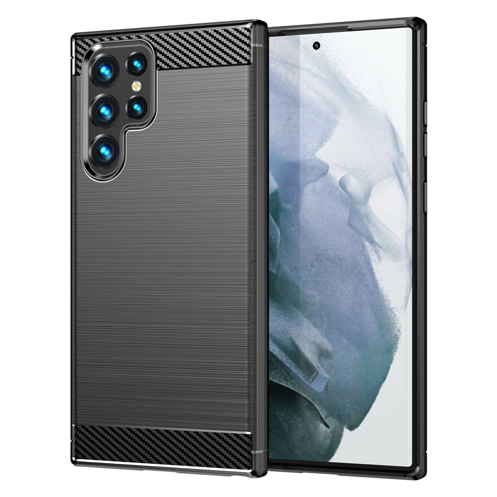 Samsung Galaxy S23 Ultra Deksel TPU Brushed Black