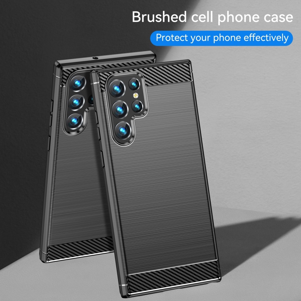Samsung Galaxy S23 Ultra Deksel TPU Brushed Black
