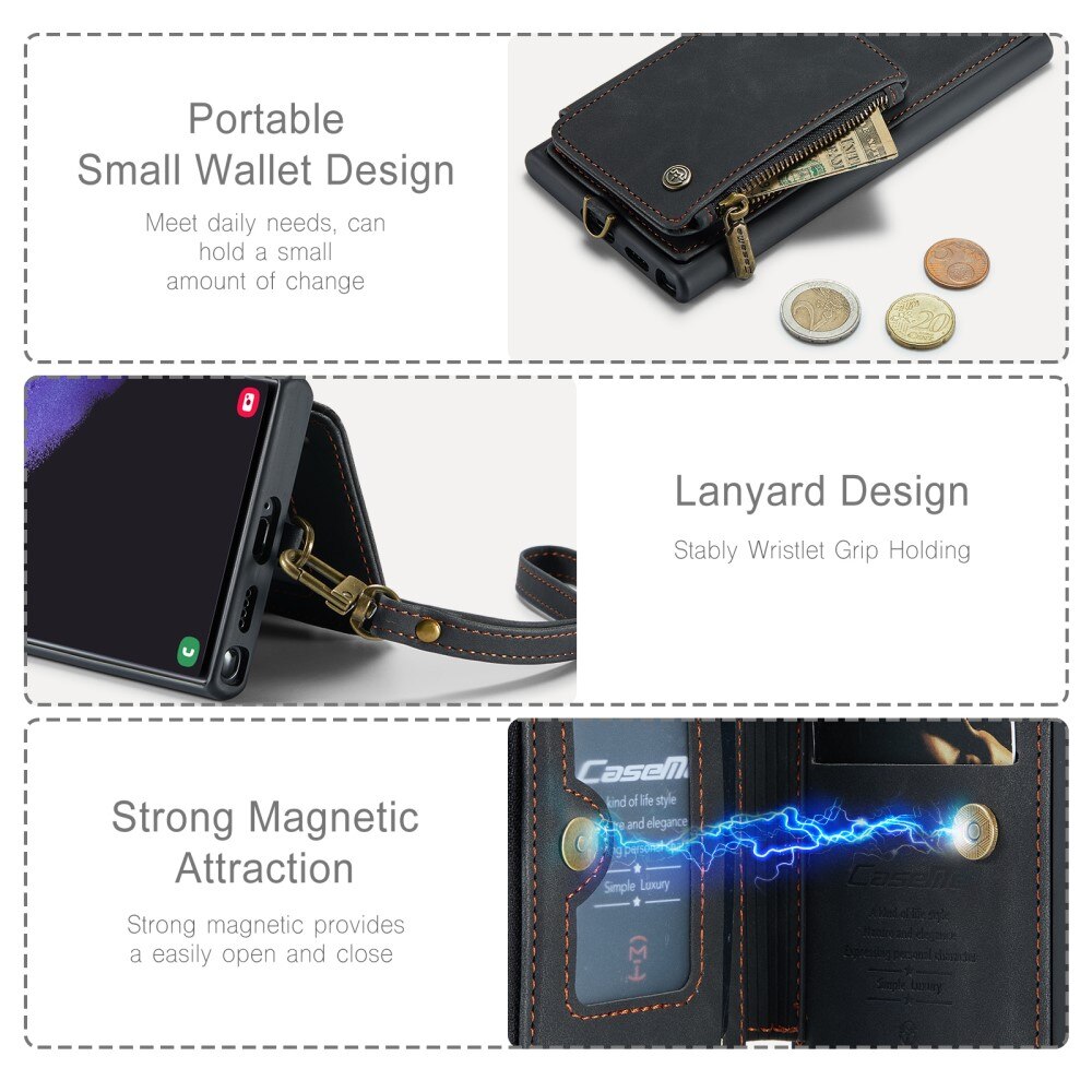 Multi-slot Deksel Samsung Galaxy S23 Ultra svart