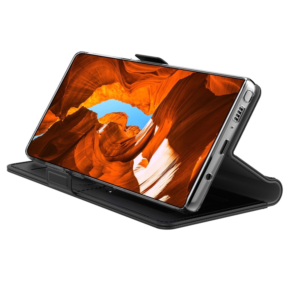 Lommebokdeksel Speil Samsung Galaxy S23 Ultra svart