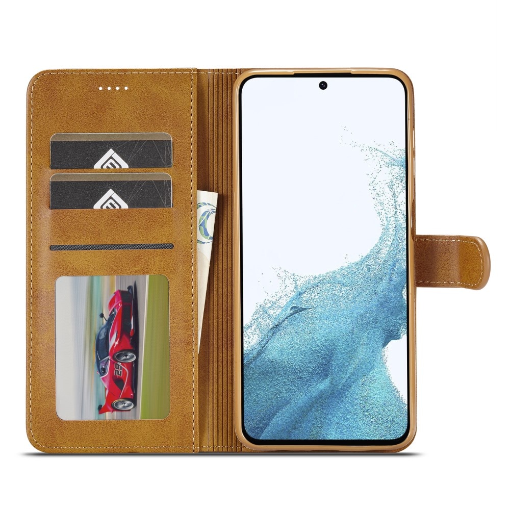 Lommebokdeksel Samsung Galaxy A34 cognac