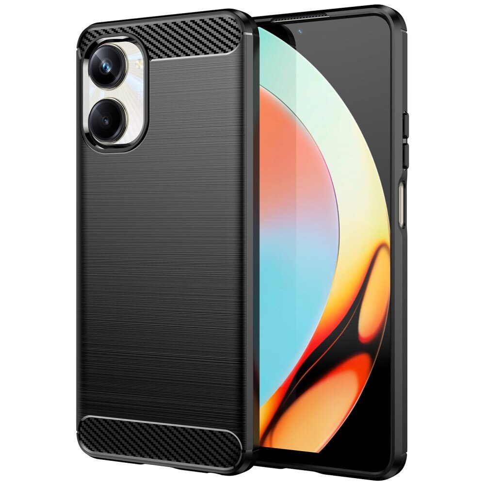 Realme 10 Pro Deksel TPU Brushed Svart