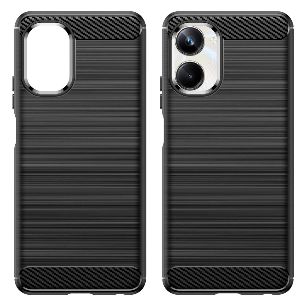 Realme 10 Pro Deksel TPU Brushed Svart