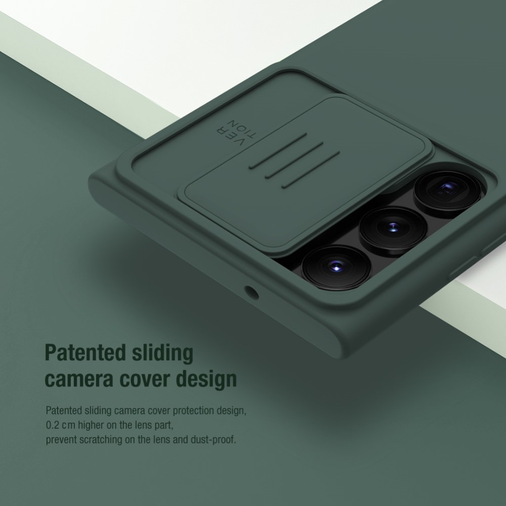 Soft CamShield Deksel Samsung Galaxy S23 Ultra grønn
