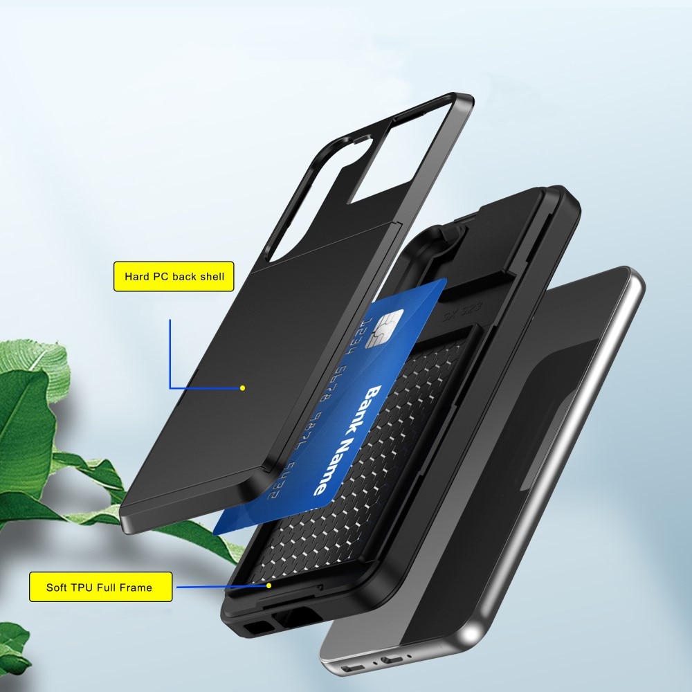 Deksel Kortholder Samsung Galaxy S23 Plus Svart
