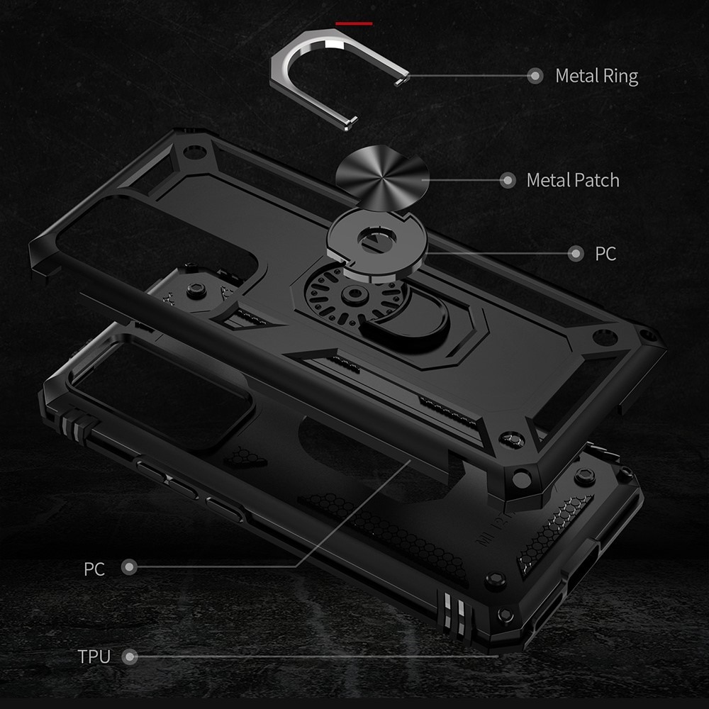 Hybriddeksel Tech Ring Xiaomi 12T/12T Pro svart