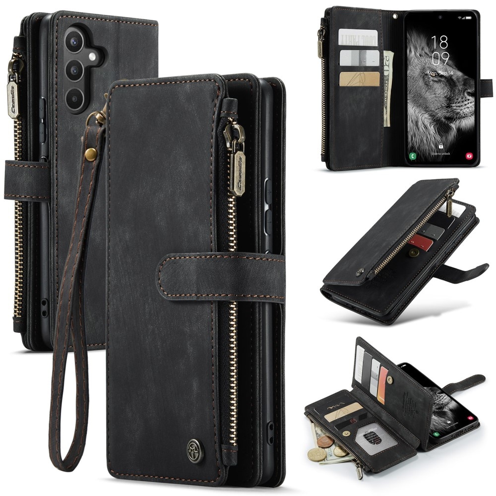 Zipper Wallet Samsung Galaxy A34 svart