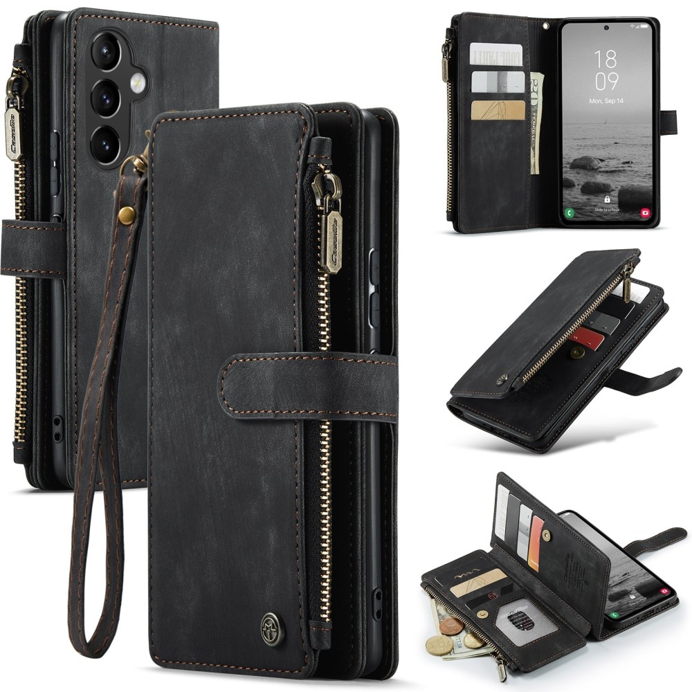 Zipper Wallet Samsung Galaxy A54 svart