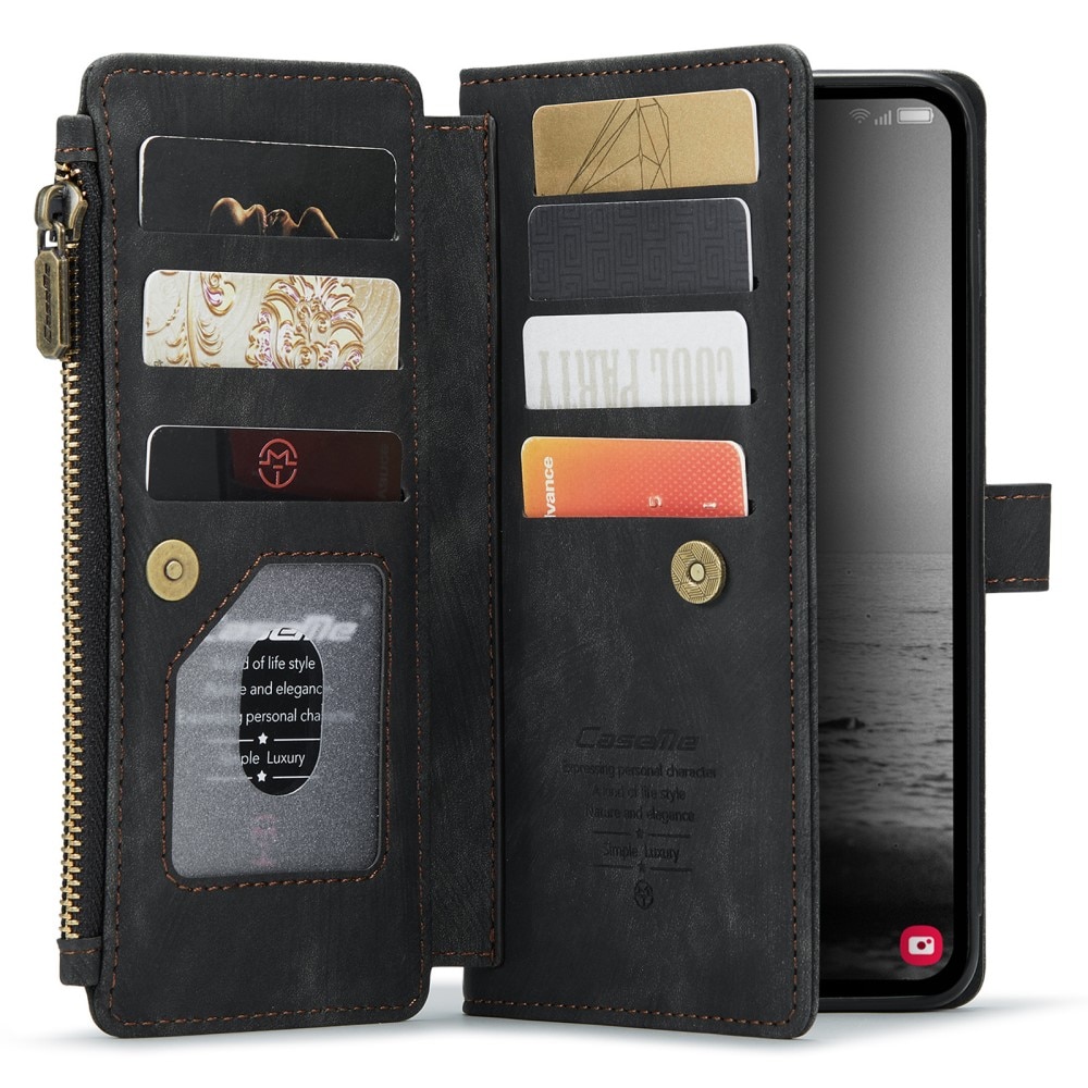 Zipper Wallet Samsung Galaxy A55 svart