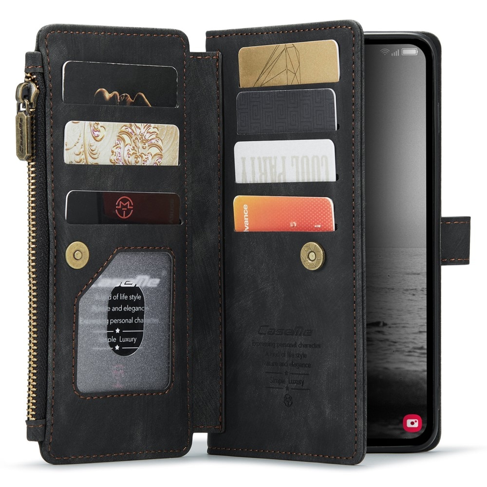 Zipper Wallet Samsung Galaxy A54 svart