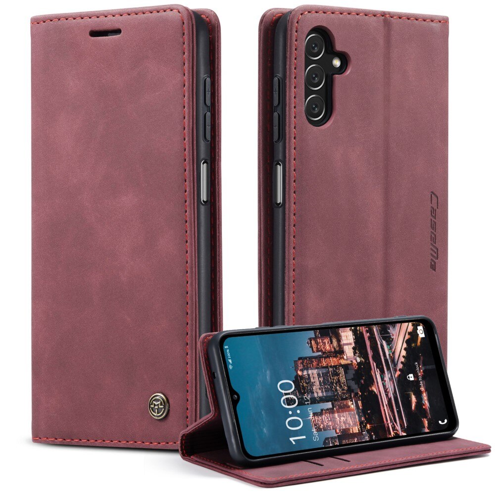 Slim Lommebokveske Samsung Galaxy A14 Rød