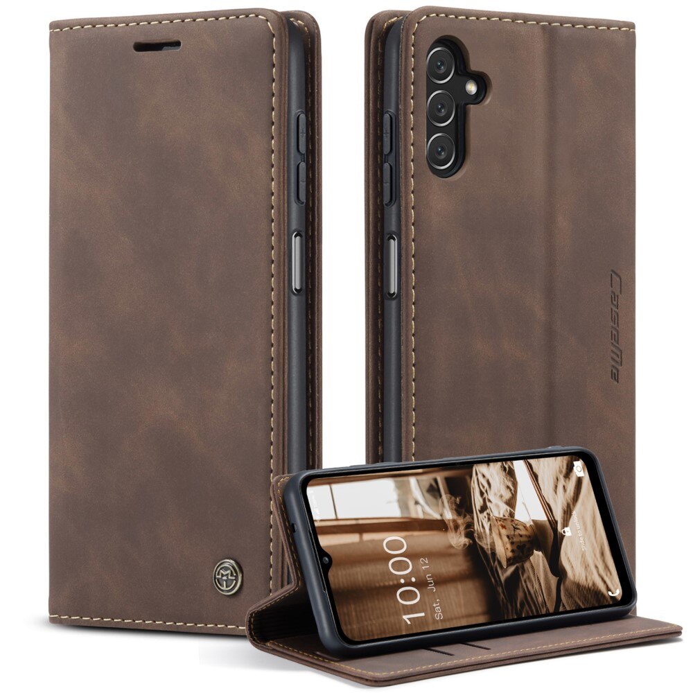 Slim Lommebokveske Samsung Galaxy A14 Brun