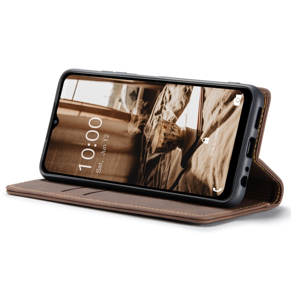 Slim Lommebokveske Samsung Galaxy A34 Brun