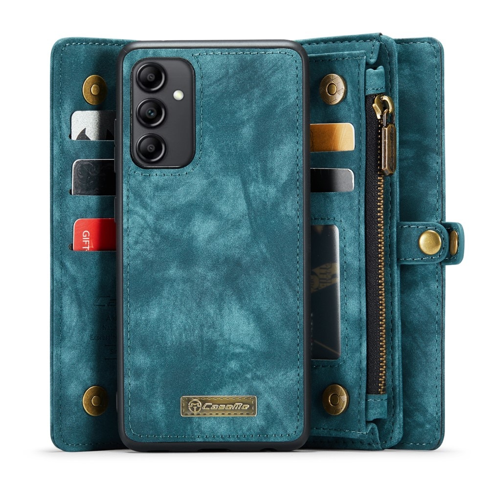 Multi-slot Lommeboksetui Samsung Galaxy A34 Blå