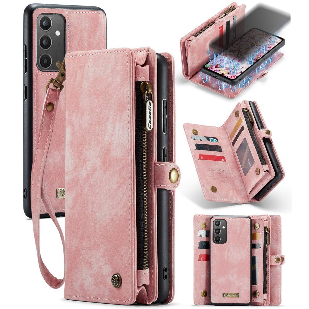 Multi-slot Lommeboksetui Samsung Galaxy A34 Rosa