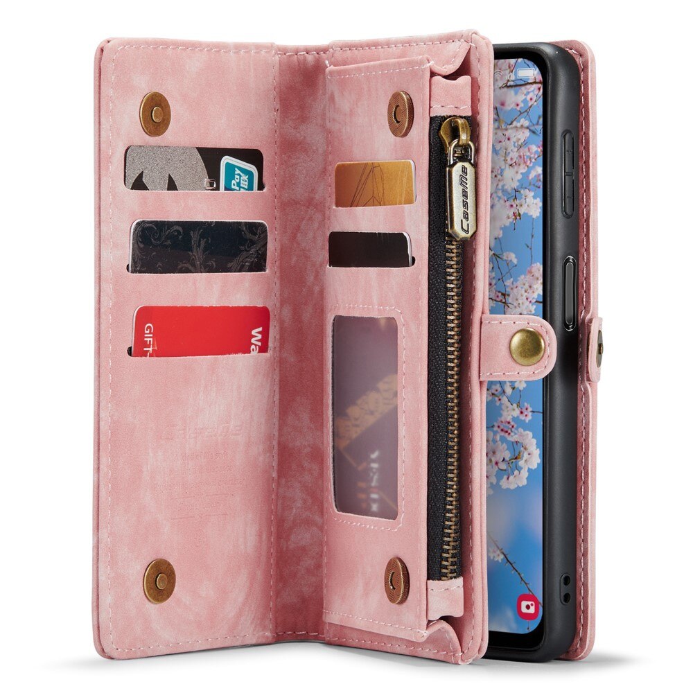 Multi-slot Lommeboksetui Samsung Galaxy A34 Rosa