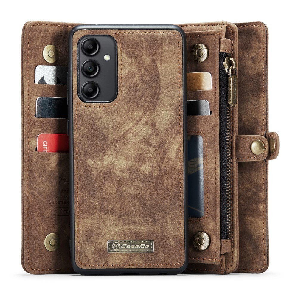 Multi-slot Lommeboksetui Samsung Galaxy A54 Brun