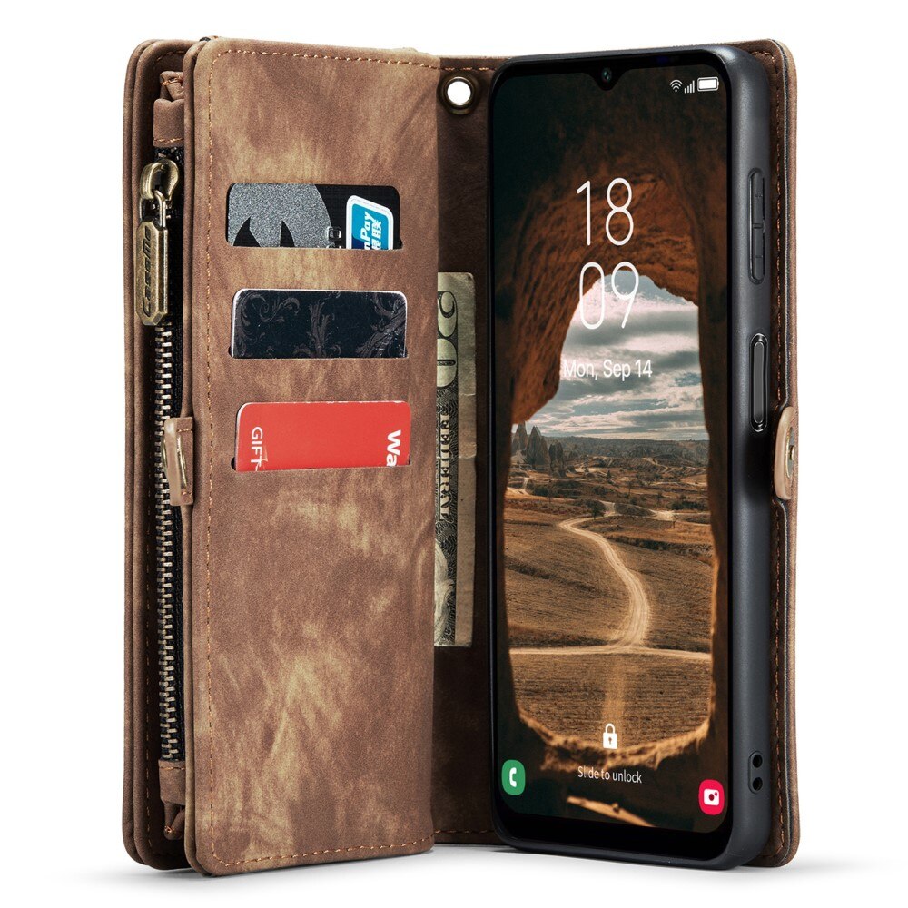 Multi-slot Lommeboksetui Samsung Galaxy A54 Brun