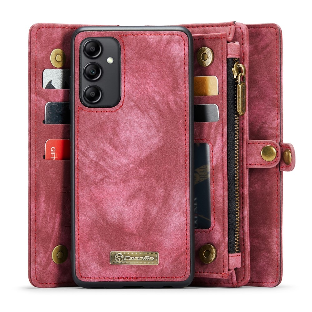 Multi-slot Lommeboksetui Samsung Galaxy A54 Rød
