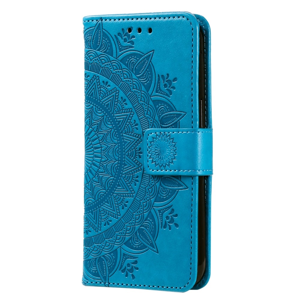 Lærveske Mandala Xiaomi Redmi 12C blå