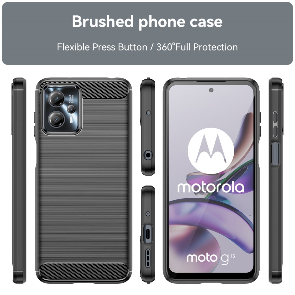 Motorola Moto G23 Deksel TPU Brushed Svart
