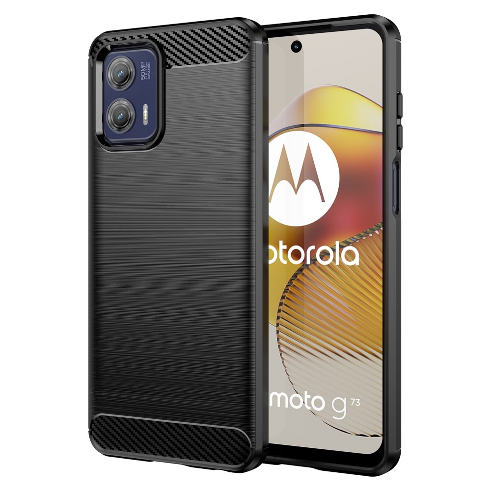 Motorola Moto G73 Deksel TPU Brushed Black