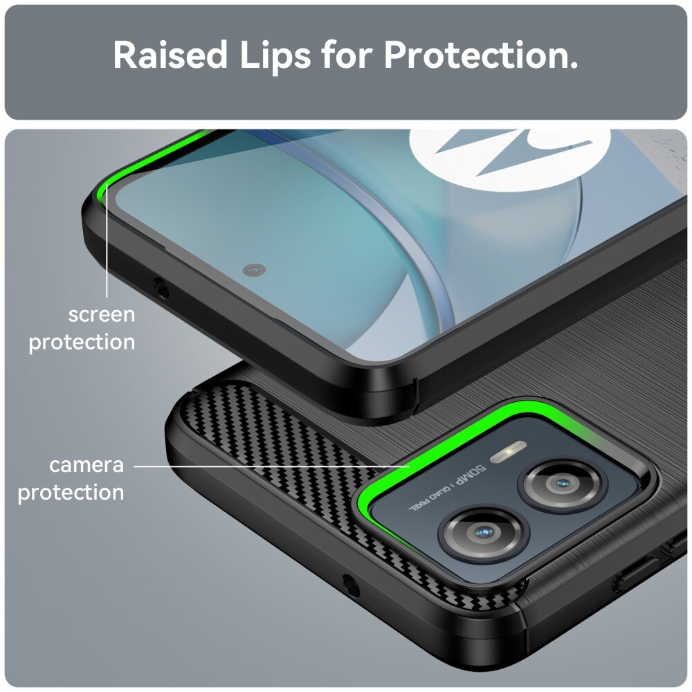 Motorola Moto G53 Deksel TPU Brushed Svart