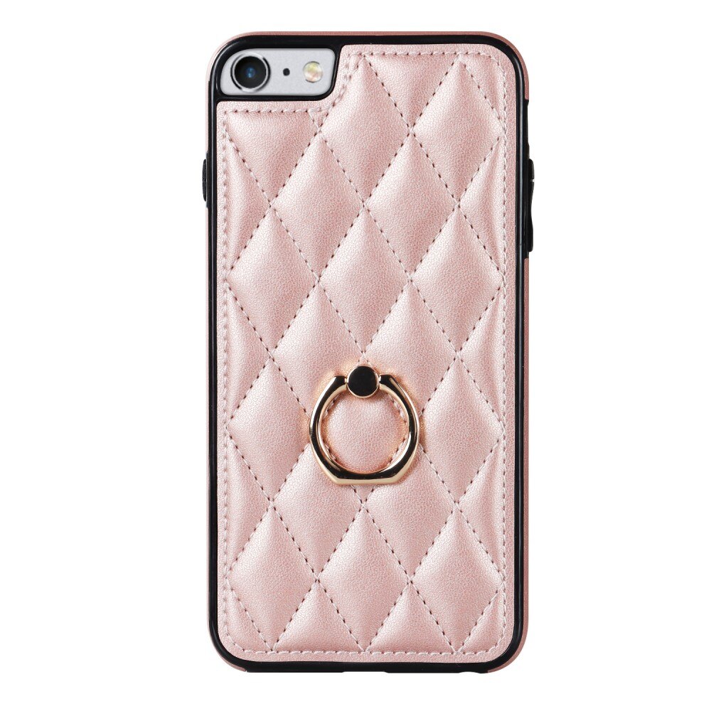 Deksel Finger Ring iPhone 7 Quilted rosegull