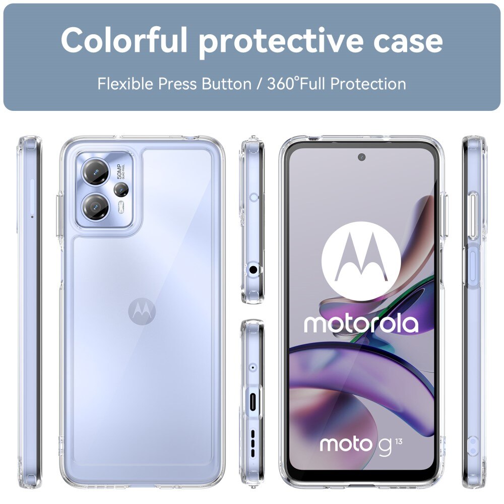 Crystal Hybrid Case Motorola Moto G13/G23 gjennomsiktig