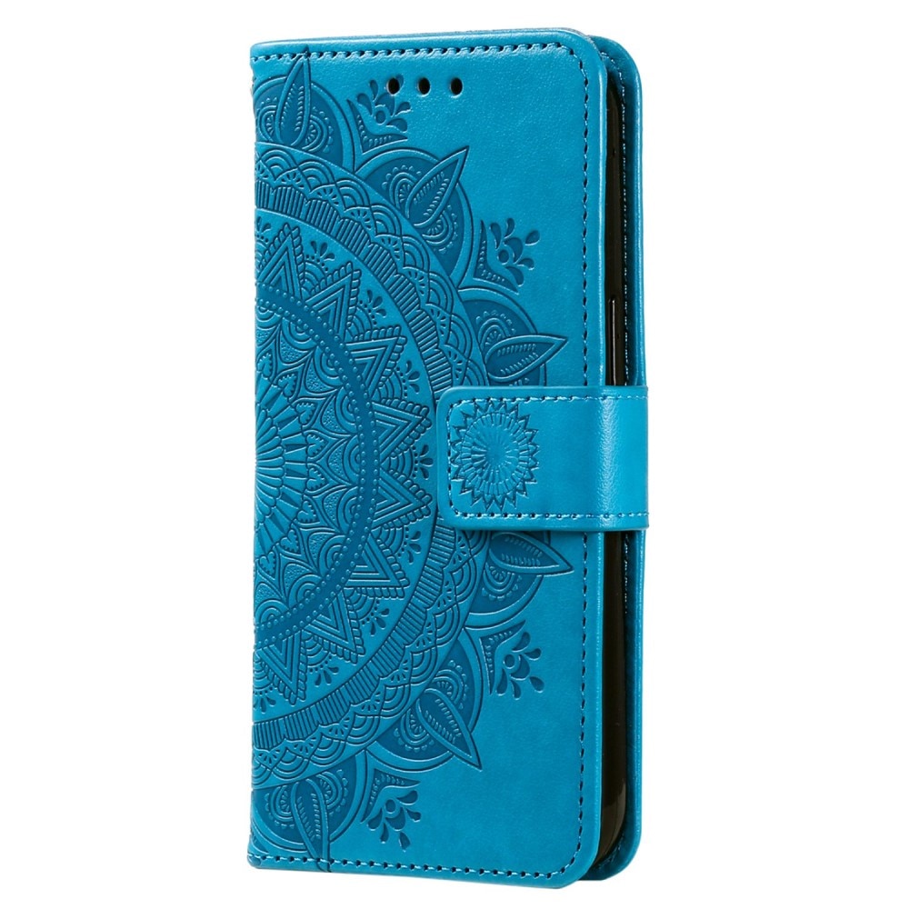Lærveske Mandala Sony Xperia 10 V blå
