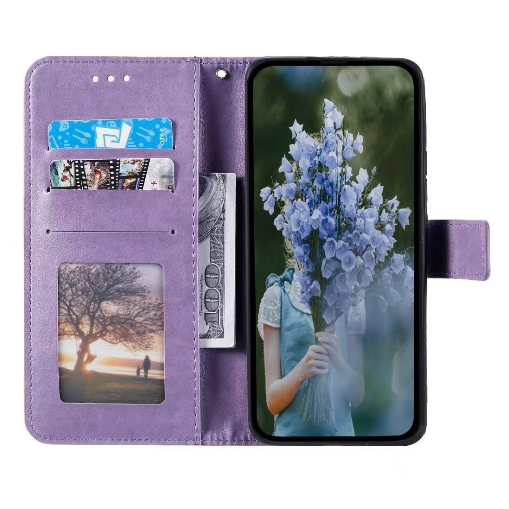 Lærveske Mandala Sony Xperia 10 V lilla