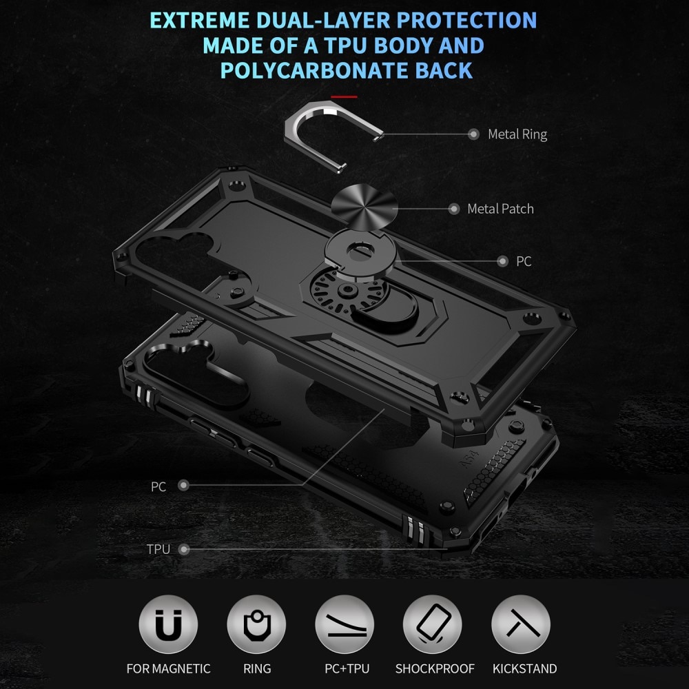 Hybriddeksel Tech Ring Samsung Galaxy A54 svart