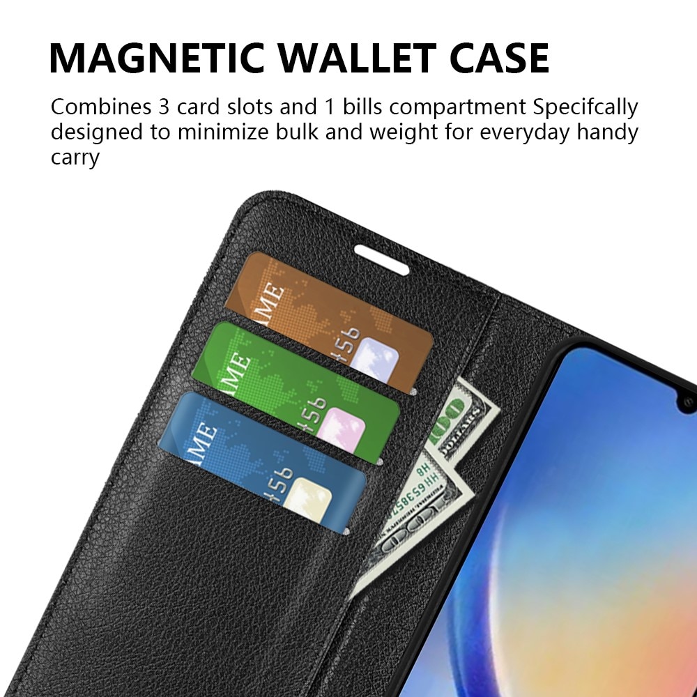 Mobilveske Samsung Galaxy A34 Svart