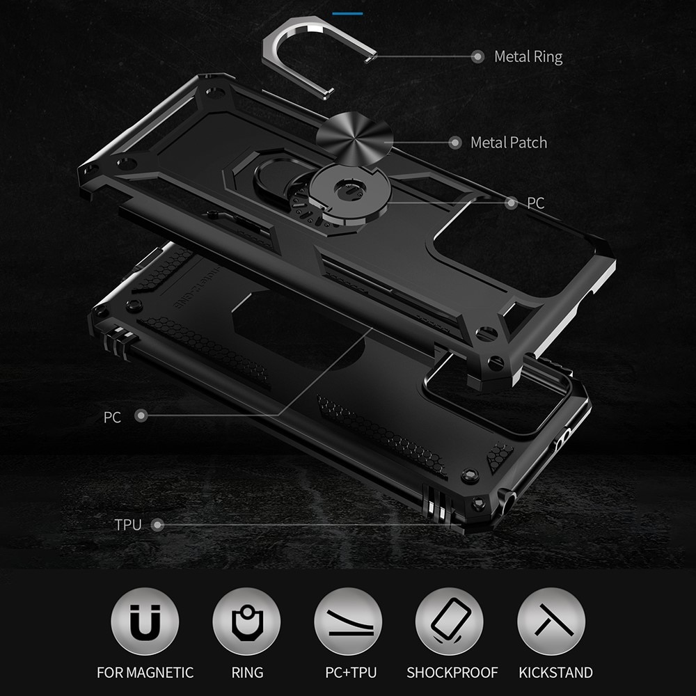 Hybriddeksel Tech Ring Xiaomi Redmi Note 12 svart