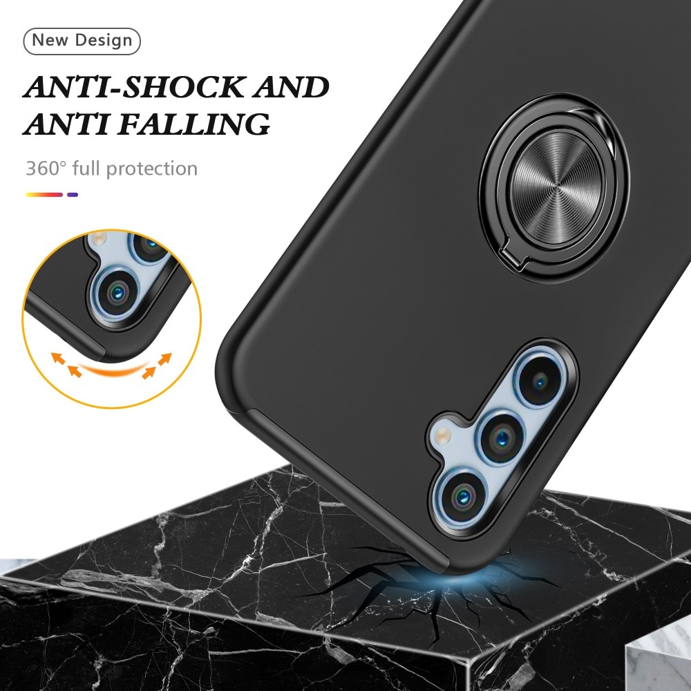 TPU Deksel Finger Ring Kickstand Samsung Galaxy A54 svart