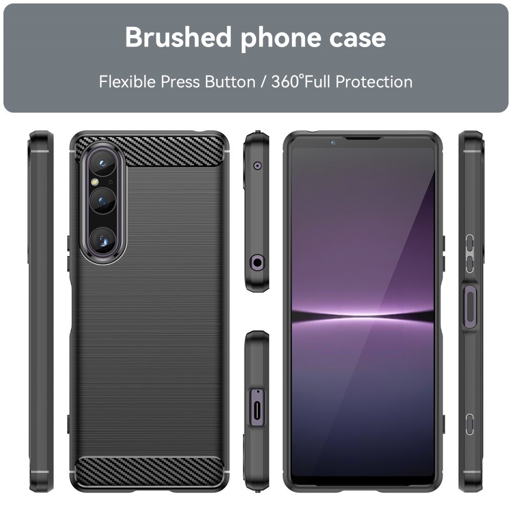 Sony Xperia 1 V Deksel TPU Brushed Black