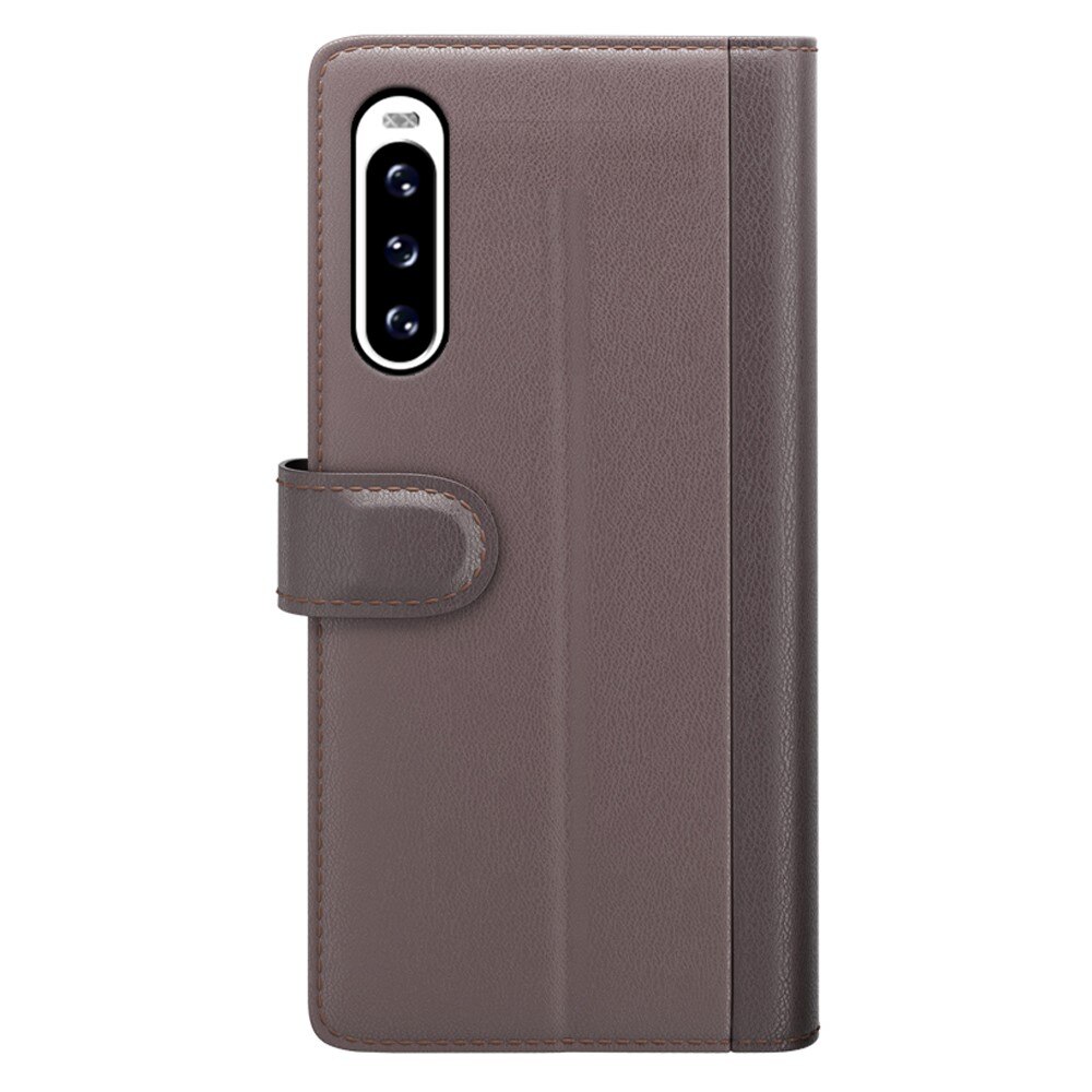 Ekte Lærveske Sony Xperia 10 V Brun