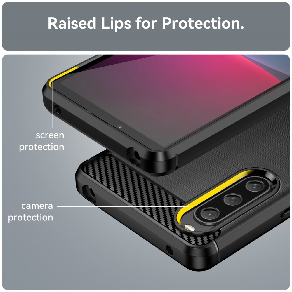 Sony Xperia 10 V Deksel TPU Brushed Svart