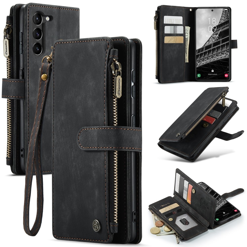 Zipper Wallet Samsung Galaxy S23 svart