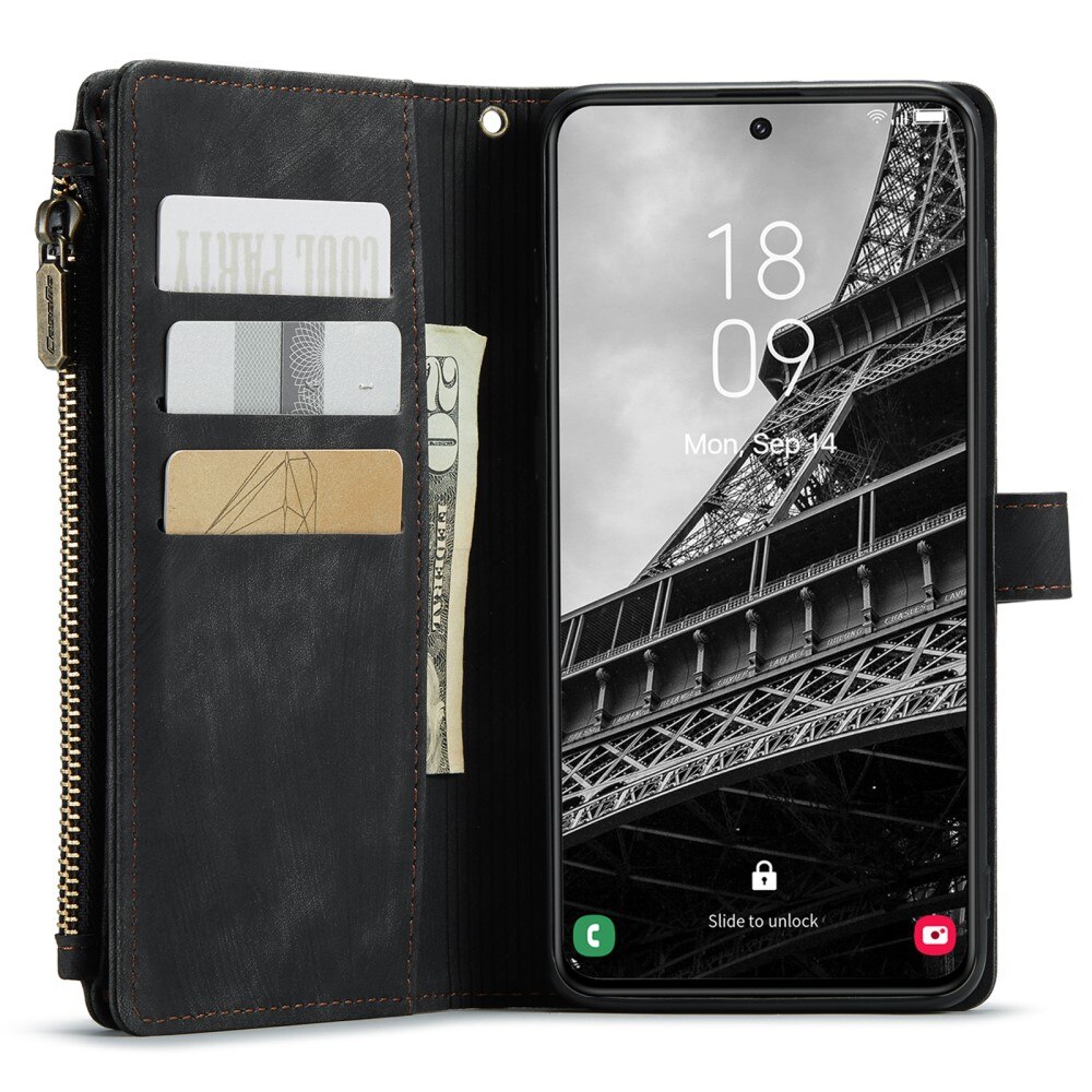Zipper Wallet Samsung Galaxy S23 Svart
