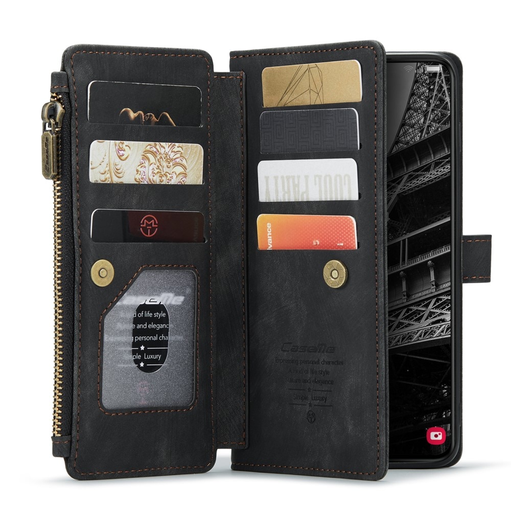 Zipper Wallet Samsung Galaxy S23 svart