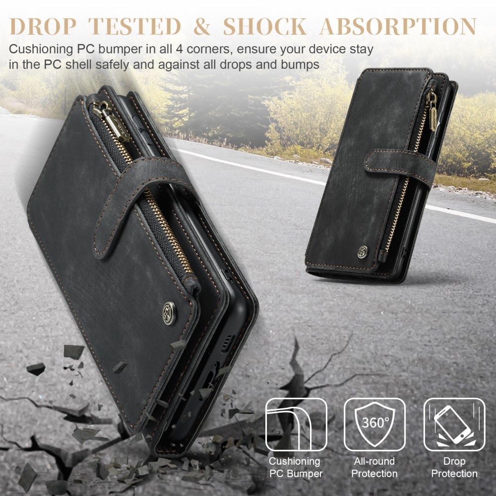 Zipper Wallet Samsung Galaxy S23 Svart