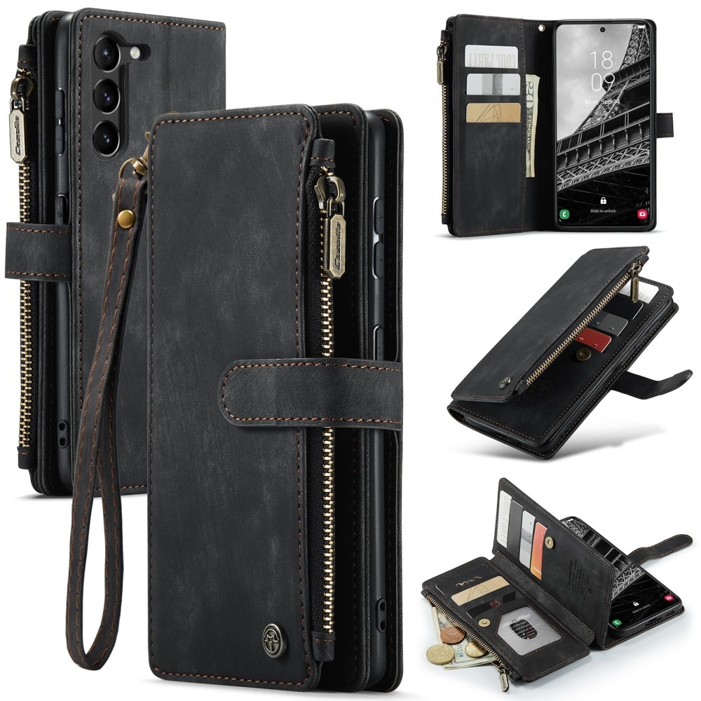 Zipper Wallet Samsung Galaxy S23 Plus svart