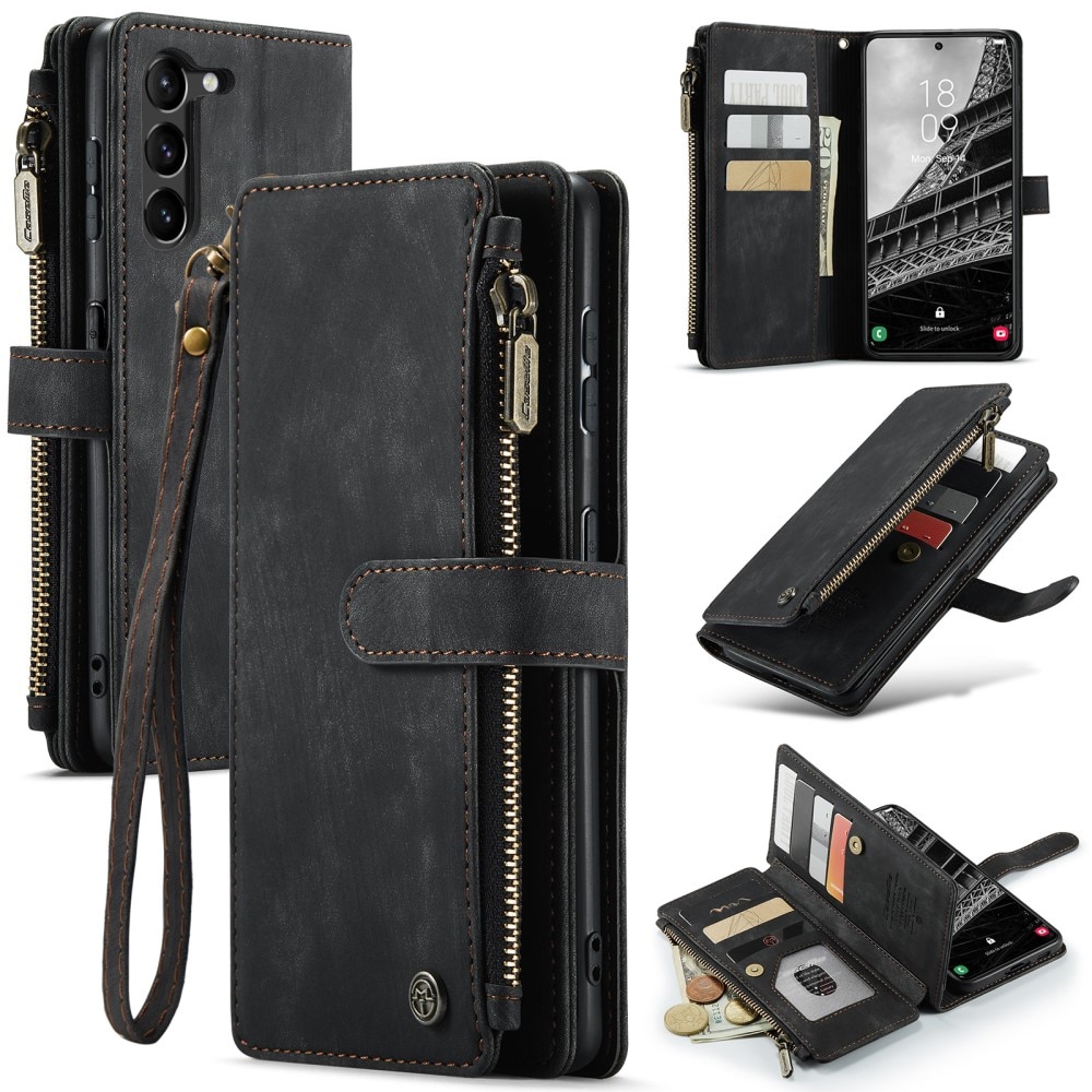 Zipper Wallet Samsung Galaxy S23 Plus Svart