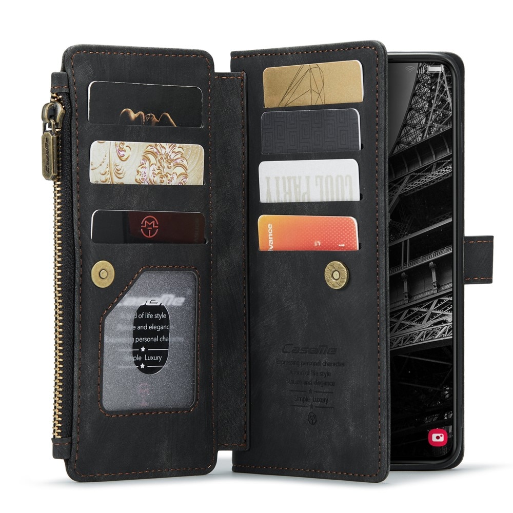 Zipper Wallet Samsung Galaxy S23 Plus Svart