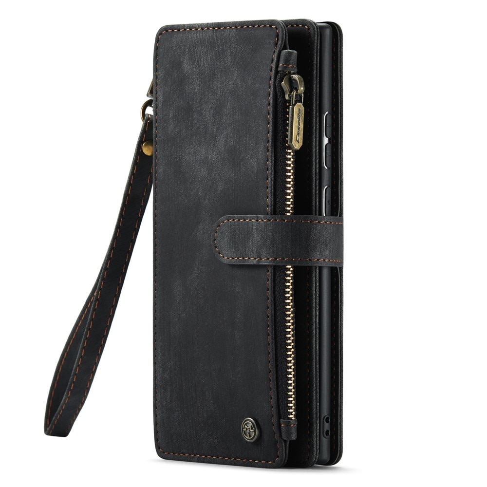 Zipper Wallet Samsung Galaxy S23 Ultra svart