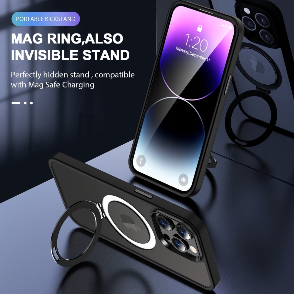 Hybriddeksel MagSafe Ring iPhone 13 Pro svart