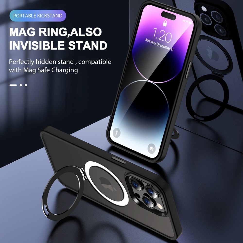 Hybriddeksel MagSafe Ring iPhone 14 Pro Max svart